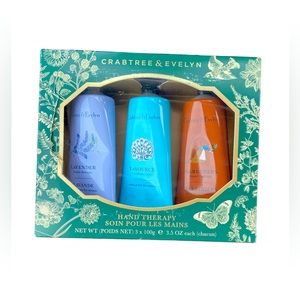 Crabtree & Evelyn Hand Therapy 3.5oz (3 Pack - Lavender, LaSource & Gardeners)